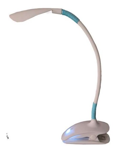 FLEXO PINZA BL  HILO AZUL 3W ALTA LUMIN 