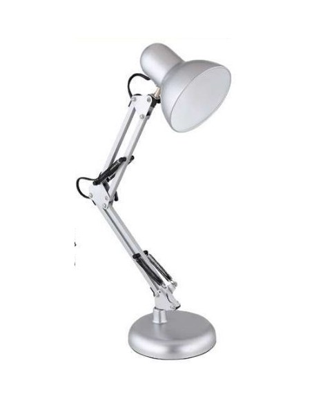 FLEXO ARQUITECTO 1xE27 PLATA BASE Y PINZA 67x15CM