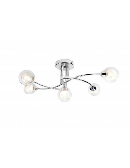 PLAFON 5 LUCES G9 CROMO...