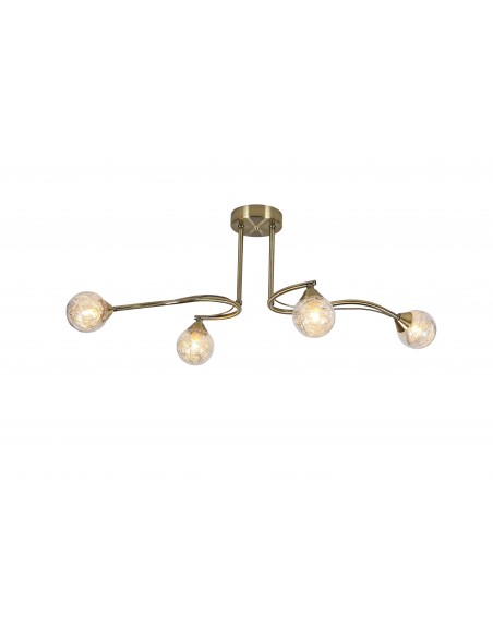 PLAFON 4 LUCES G9 BOLA...