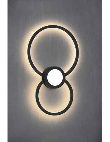 MURAL NEGRO * APLIQUE LED CIRCULOS 24W 3000K