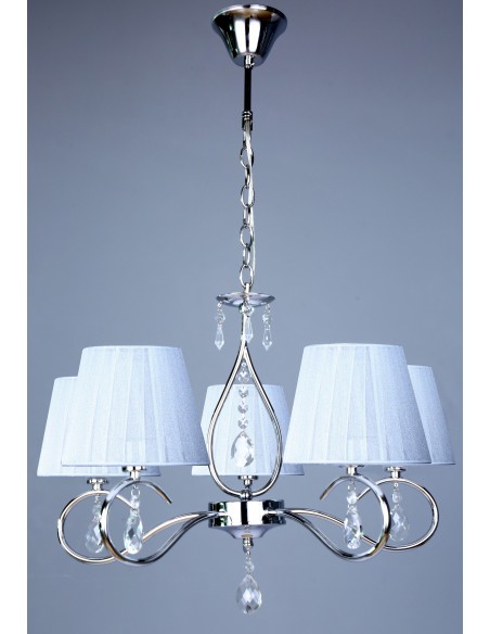 LAMPARA 5 LUCES CROMO...