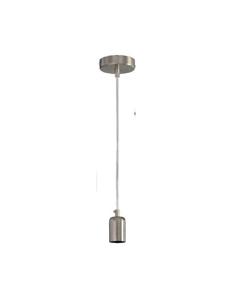 PENDEL NIQUEL SATIN CABLE TRANSPARENTE