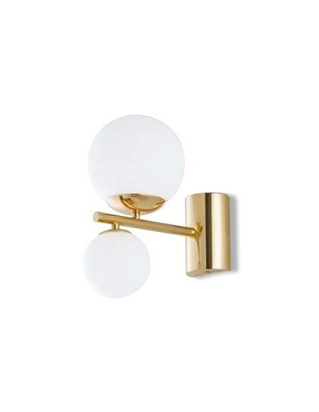 APPLIQUE HERA ORO VETRO BIANCO 2XG9