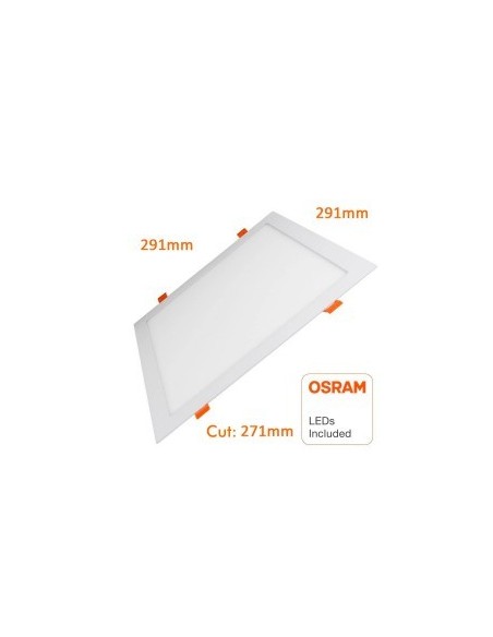 DOWNLIGHT EMPOTRAR 30W CUADRADO CHIP OSRAM 4000º